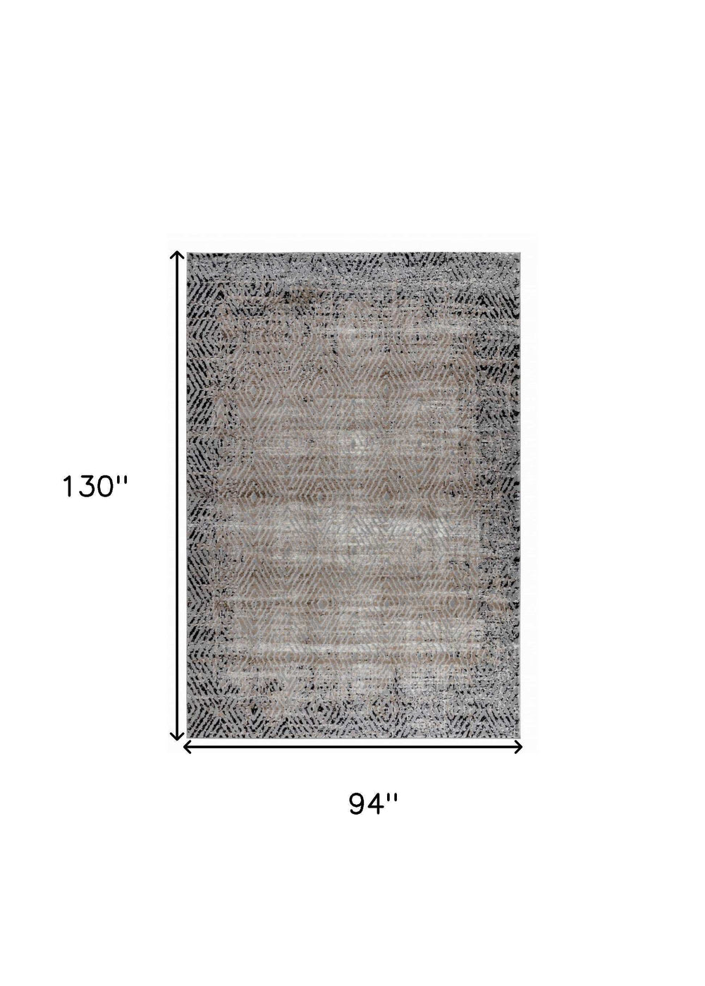 8' X 11' Brown Geometric Area Rug - Homeroots - Flyclothing LLC