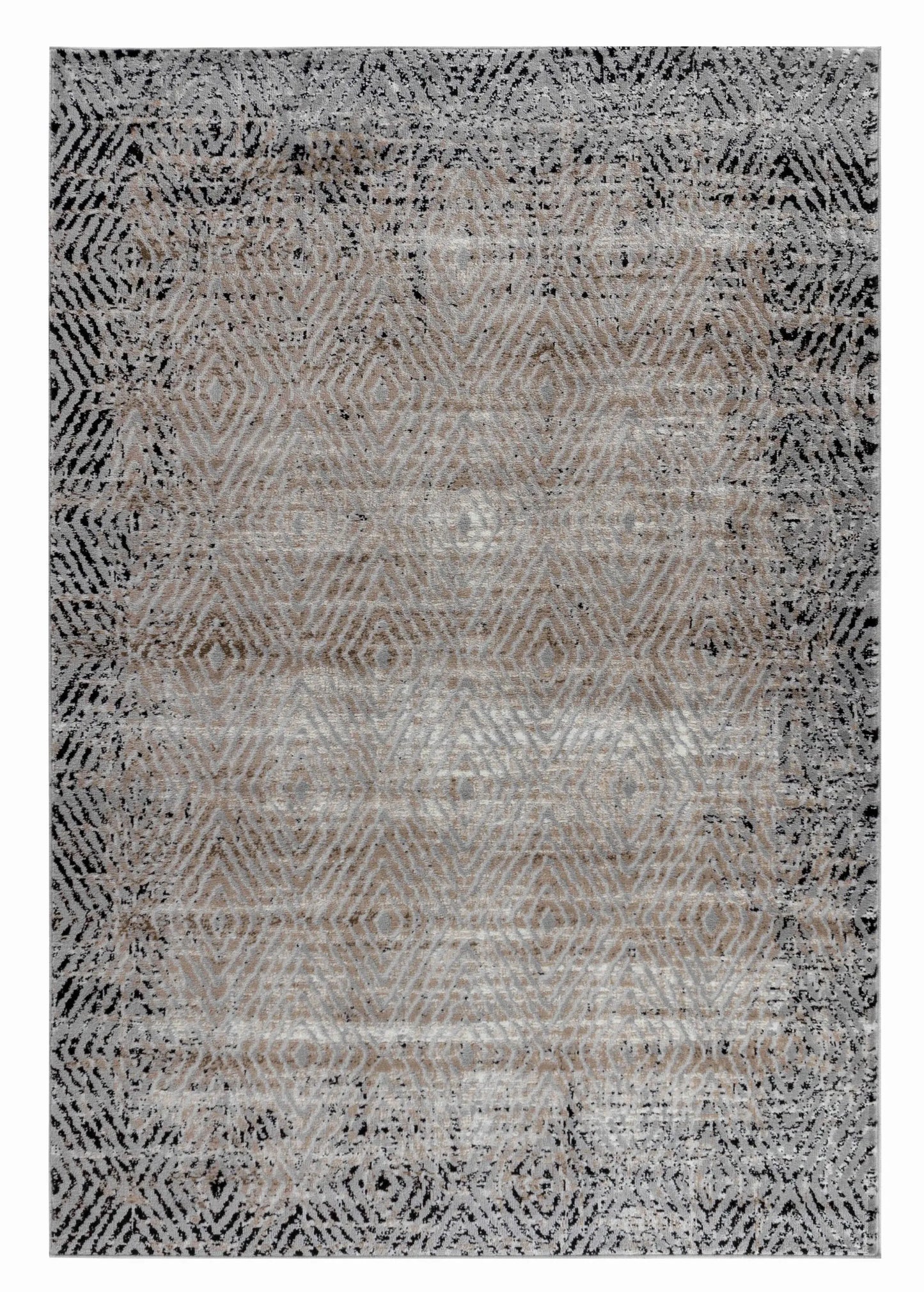 8' X 11' Brown Geometric Area Rug - Homeroots - Flyclothing LLC
