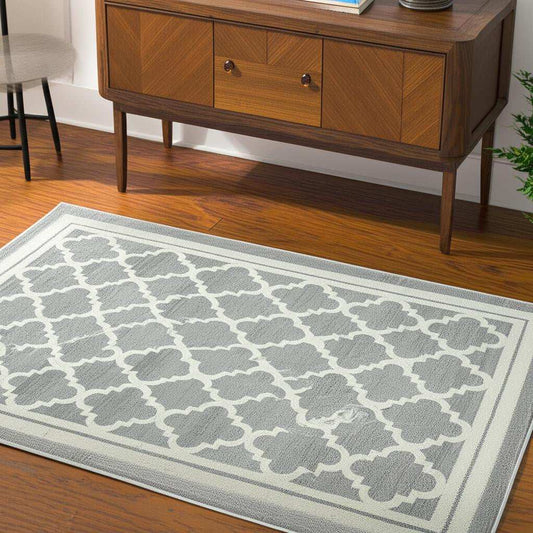 4' X 6' Grey Moroccan Area Rug - Homeroots - Flyclothing LLC