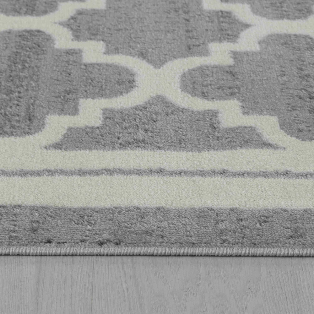 5' X 8' Grey Moroccan Area Rug - Homeroots - Flyclothing LLC