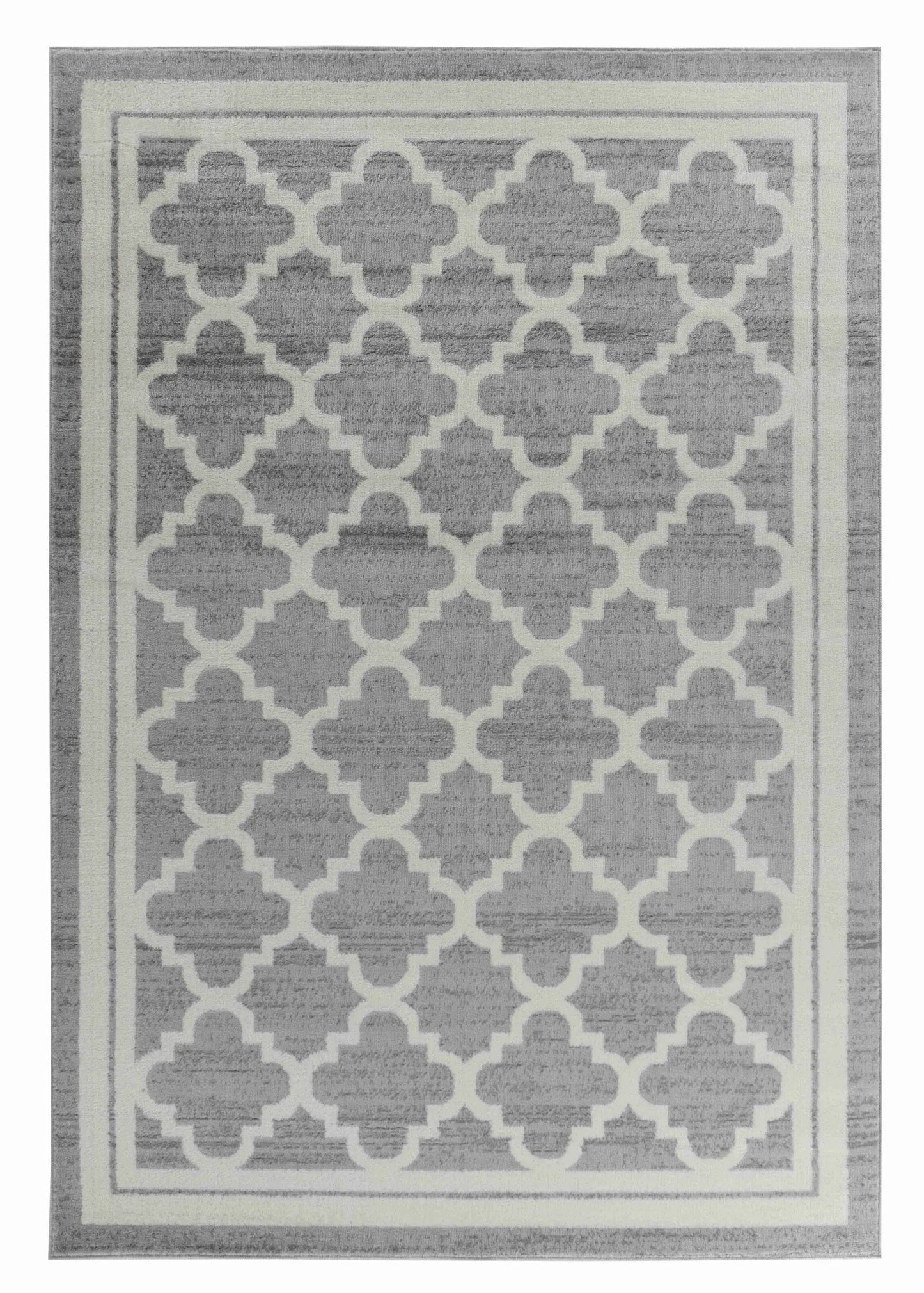 5' X 8' Grey Moroccan Area Rug - Homeroots - Flyclothing LLC