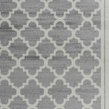 8' X 11' Grey Moroccan Area Rug - Homeroots - Flyclothing LLC