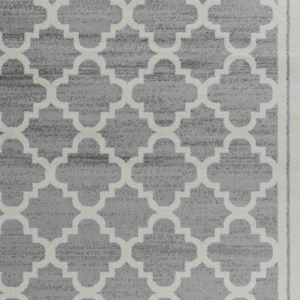 8' X 11' Grey Moroccan Area Rug - Homeroots - Flyclothing LLC