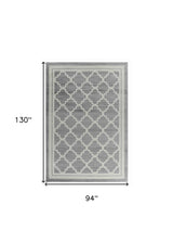 8' X 11' Grey Moroccan Area Rug - Homeroots - Flyclothing LLC