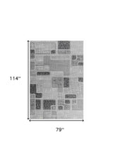 7' X 10' Grey Geometric Area Rug - Homeroots - Flyclothing LLC