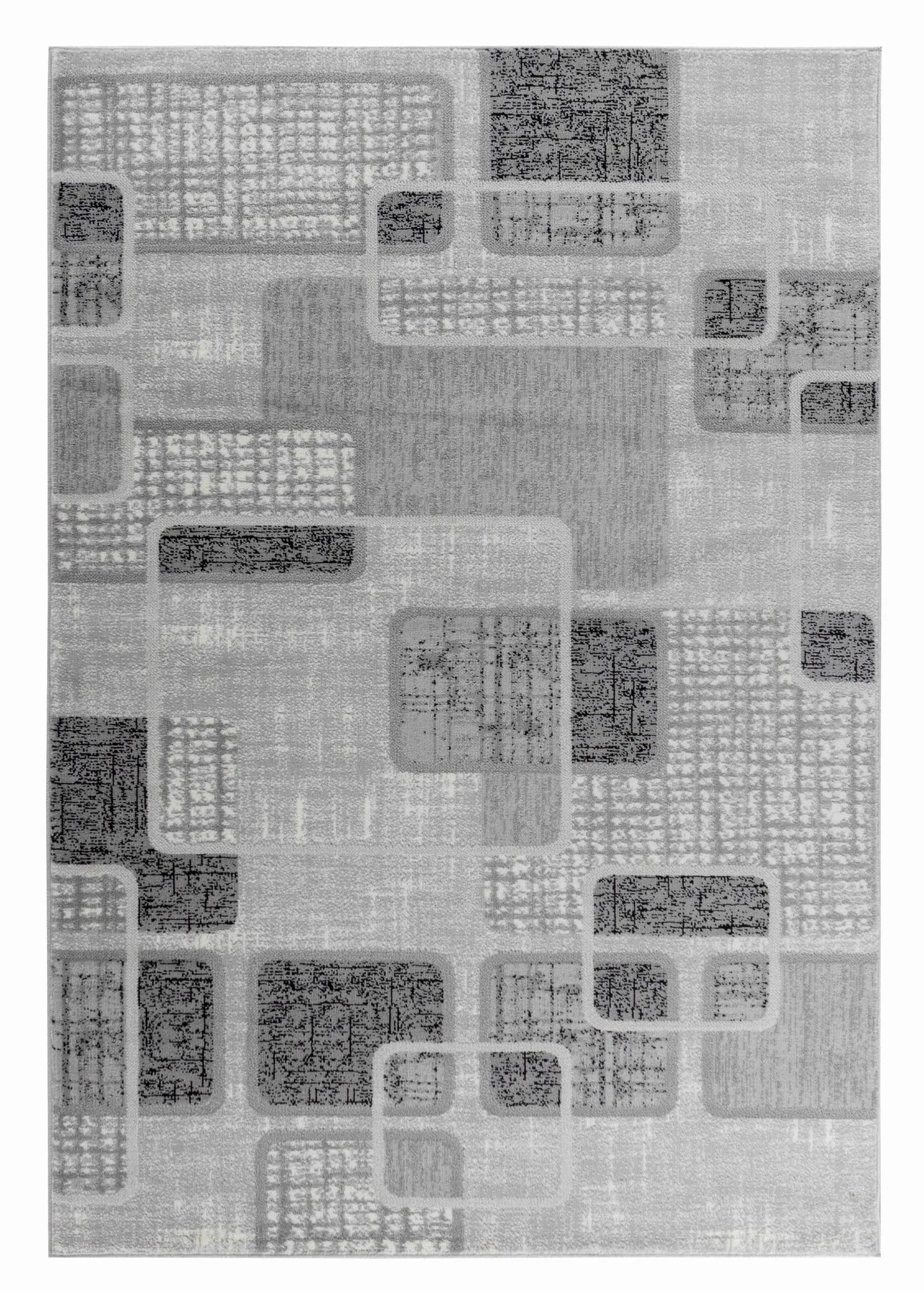 8' X 11' Grey Geometric Area Rug - Homeroots - Flyclothing LLC