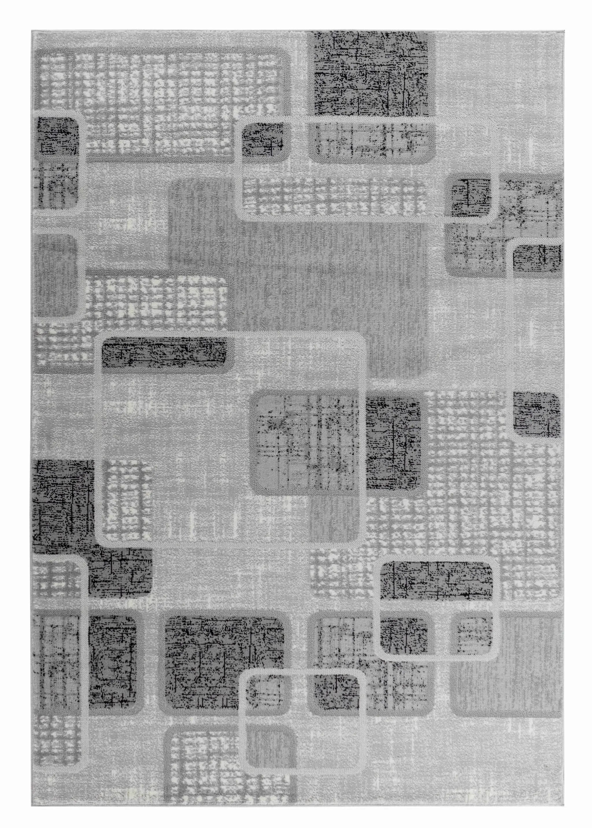 8' X 11' Grey Geometric Area Rug - Homeroots - Flyclothing LLC