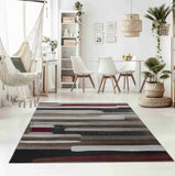 4' X 6' Brown Abstract Area Rug - Homeroots - Flyclothing LLC