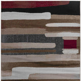 5' X 8' Brown Abstract Area Rug - Homeroots - Flyclothing LLC
