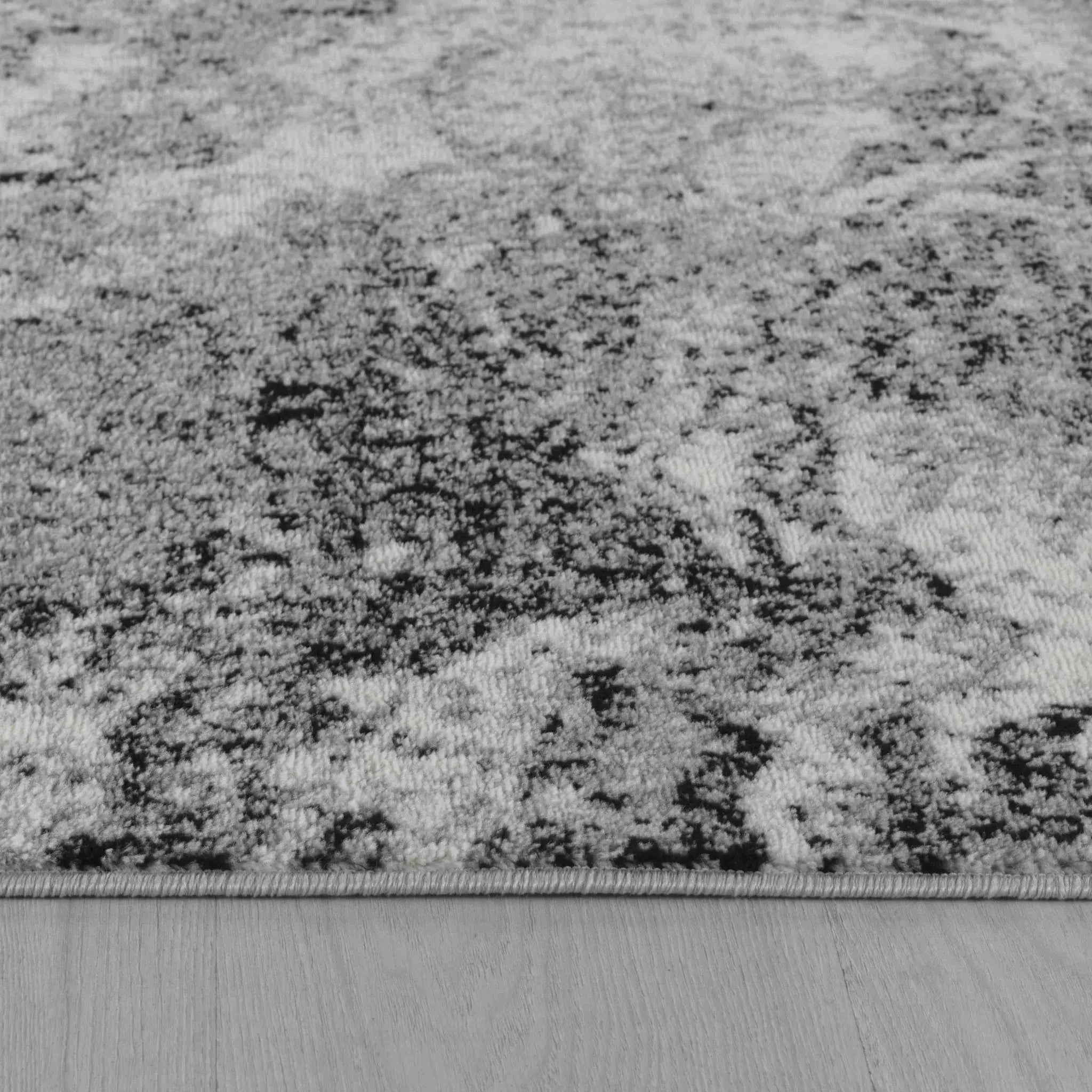 2' X 8' Grey Abstract Area Rug - Homeroots - Flyclothing LLC