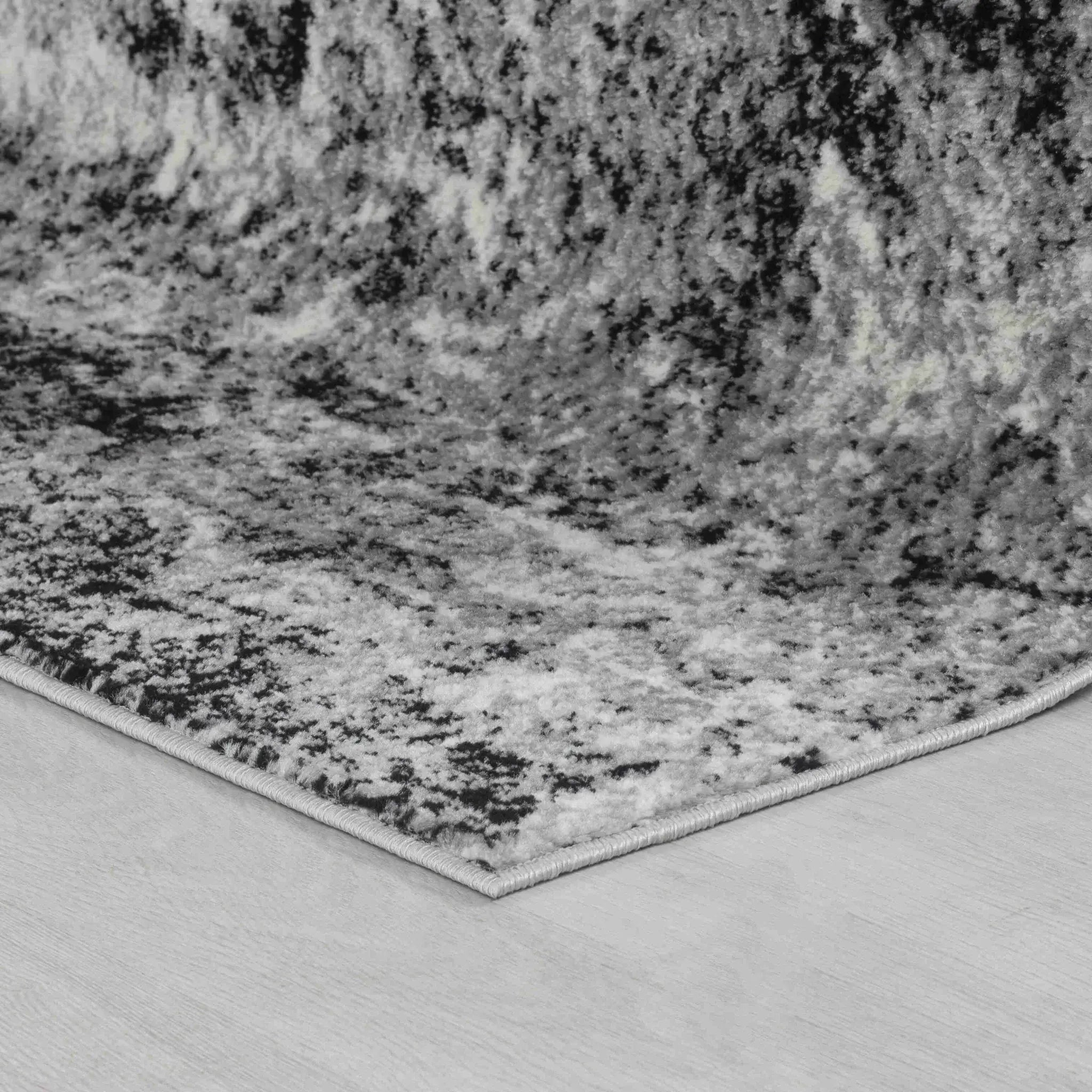 5' X 8' Grey Abstract Area Rug - Homeroots - Flyclothing LLC