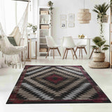 4' X 6' Brown Geometric Area Rug - Homeroots - Flyclothing LLC