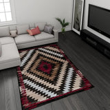 8' X 11' Brown Geometric Area Rug - Homeroots - Flyclothing LLC