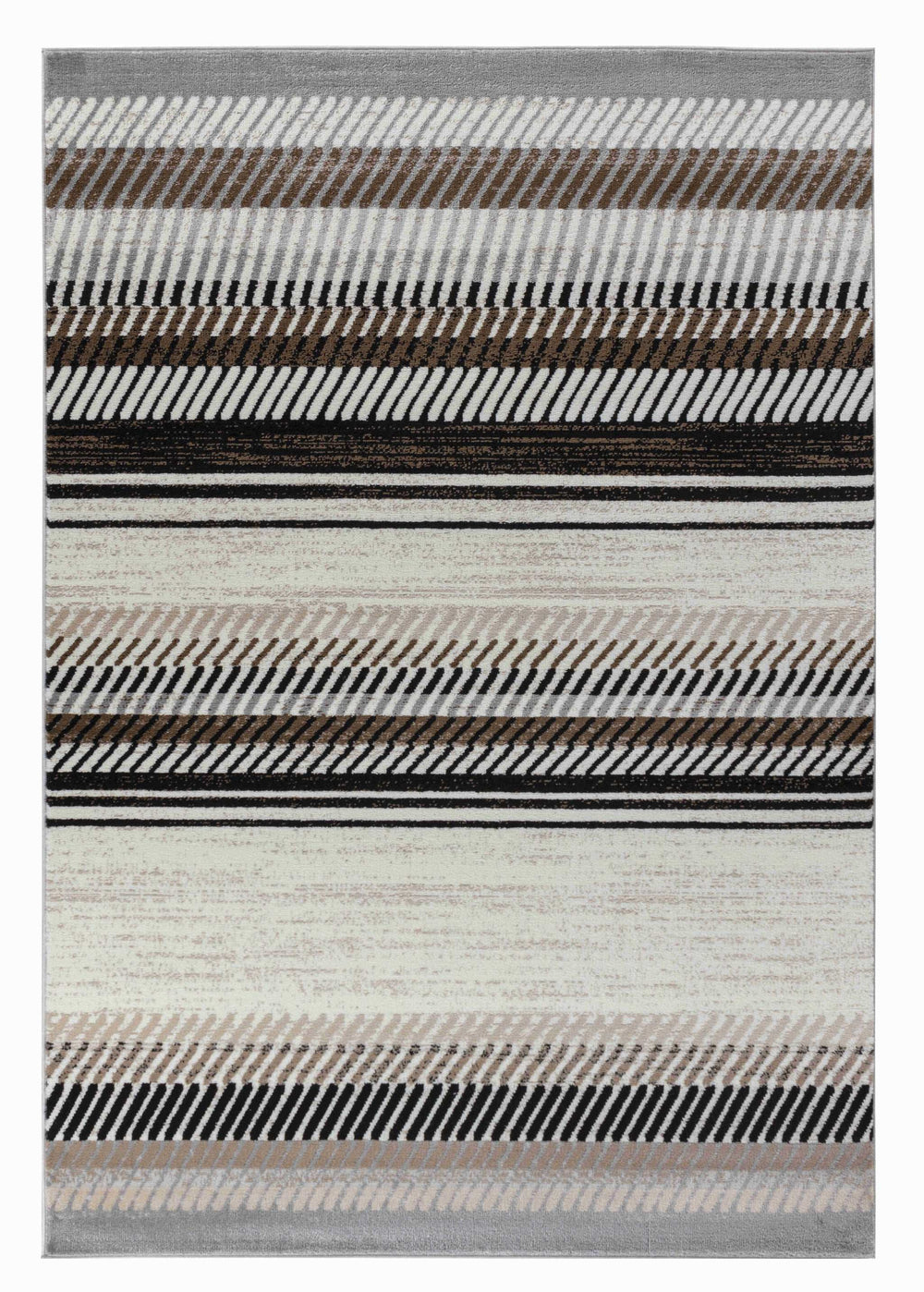 8' X 11' Beige Striped Area Rug - Homeroots - Flyclothing LLC