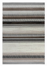 8' X 11' Beige Striped Area Rug - Homeroots - Flyclothing LLC