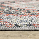 10' X 13' Blue Oriental Stain Resistant Indoor Outdoor Area Rug - Homeroots - Flyclothing LLC