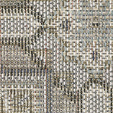 10' X 13' Blue and Gray Geometric Stain Resistant Indoor Outdoor Area Rug - Homeroots - Flyclothing LLC