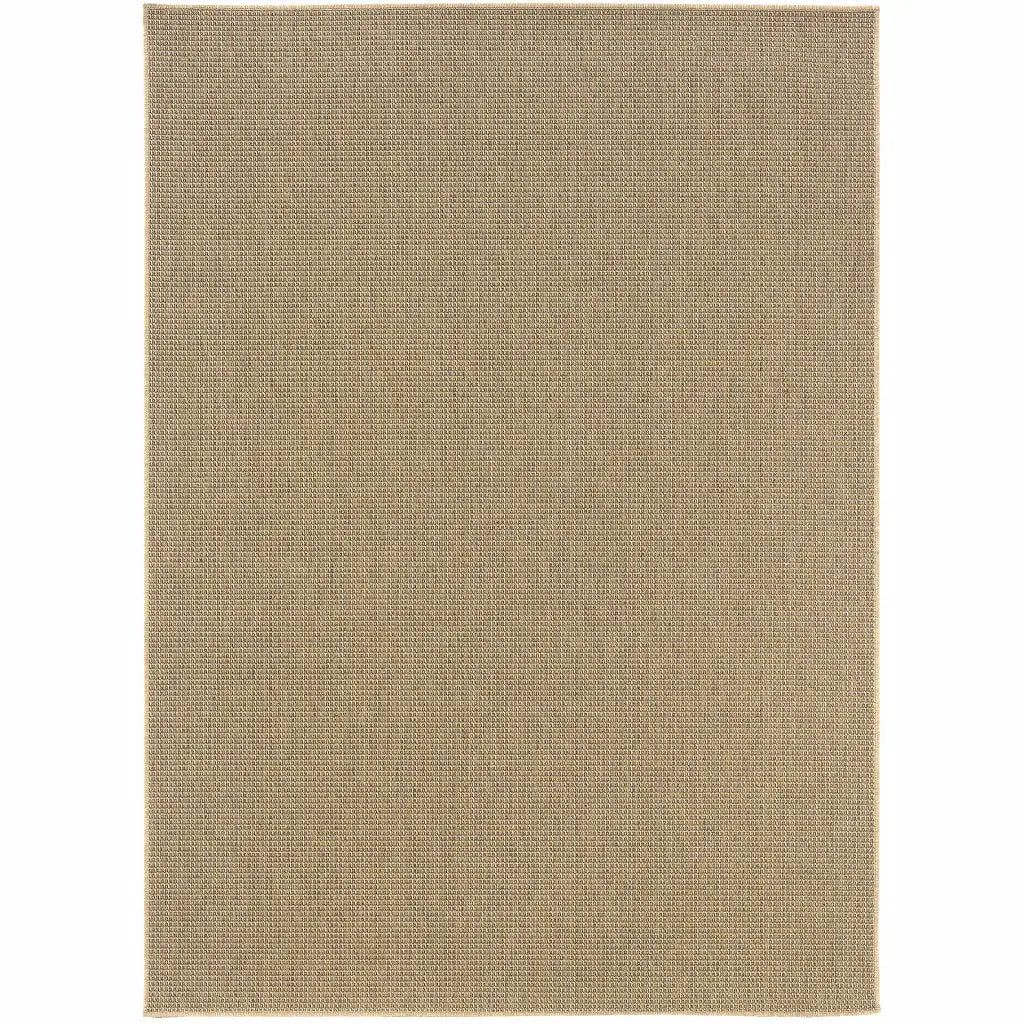 2' X 4' Beige Stain Resistant Indoor Outdoor Area Rug - Homeroots - Flyclothing LLC