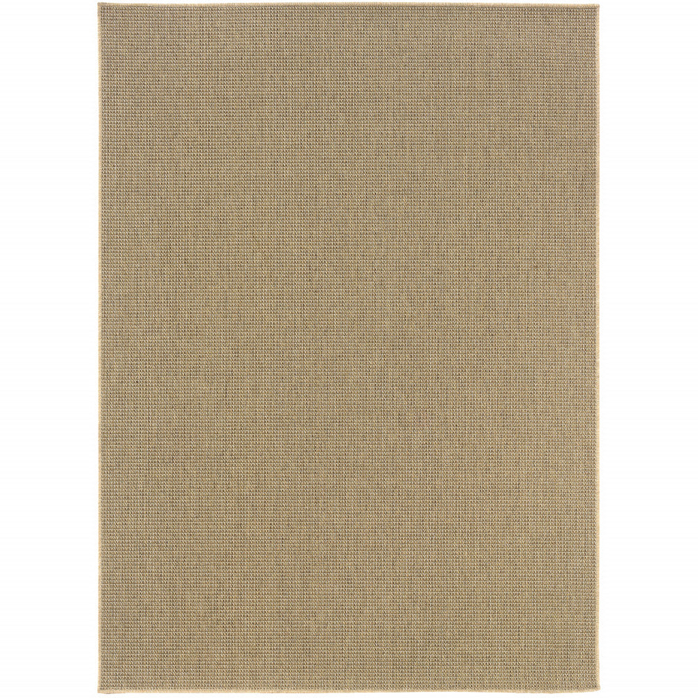 2' X 4' Beige Stain Resistant Indoor Outdoor Area Rug - Homeroots