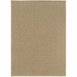 2' X 4' Beige Stain Resistant Indoor Outdoor Area Rug - Homeroots