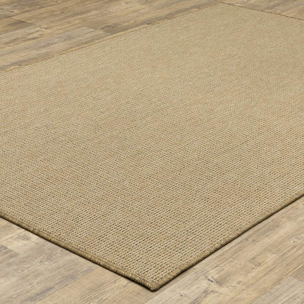 2' X 4' Beige Stain Resistant Indoor Outdoor Area Rug - Homeroots - Flyclothing LLC