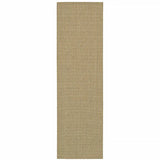 2' X 8' Beige Stain Resistant Indoor Outdoor Area Rug - Homeroots - Flyclothing LLC