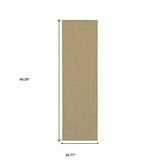 2' X 8' Beige Stain Resistant Indoor Outdoor Area Rug - Homeroots - Flyclothing LLC