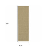 2' X 8' Beige Stain Resistant Indoor Outdoor Area Rug - Homeroots - Flyclothing LLC
