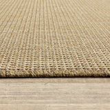 2' X 8' Beige Stain Resistant Indoor Outdoor Area Rug - Homeroots