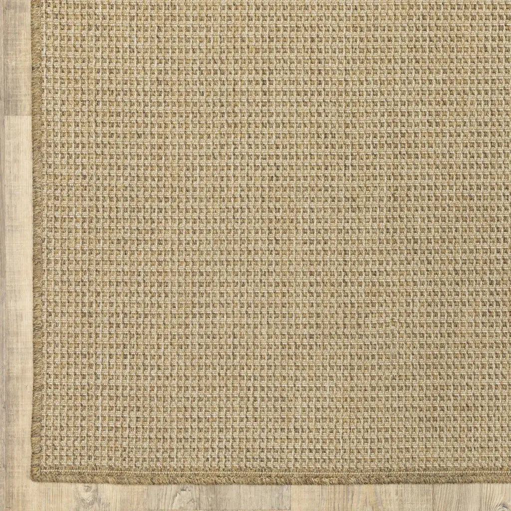 2' X 8' Beige Stain Resistant Indoor Outdoor Area Rug - Homeroots - Flyclothing LLC