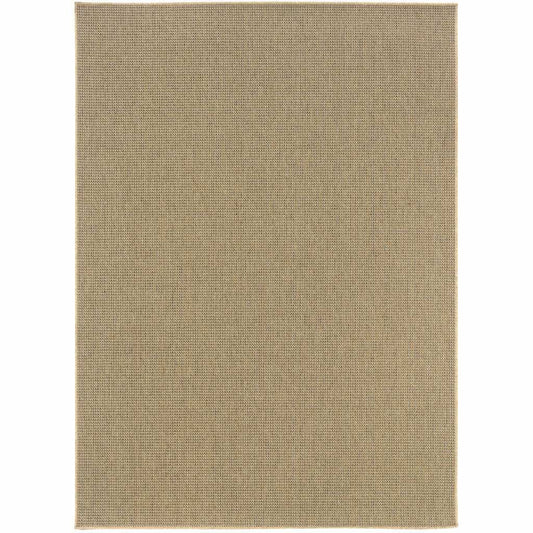 9' X 13' Beige Stain Resistant Indoor Outdoor Area Rug - Homeroots - Flyclothing LLC
