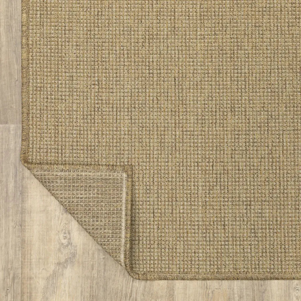 4' X 6' Tan Stain Resistant Indoor Outdoor Area Rug - Homeroots - Flyclothing LLC
