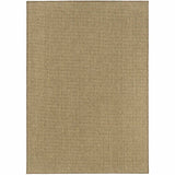 5' X 8' Tan Stain Resistant Indoor Outdoor Area Rug - Homeroots - Flyclothing LLC