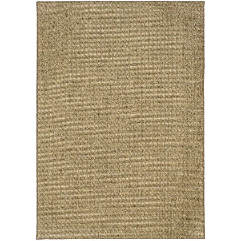 7' X 10' Tan Stain Resistant Indoor Outdoor Area Rug - Homeroots - Flyclothing LLC