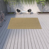9' X 13' Tan Stain Resistant Indoor Outdoor Area Rug - Homeroots - Flyclothing LLC