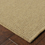 9' X 13' Tan Stain Resistant Indoor Outdoor Area Rug - Homeroots - Flyclothing LLC