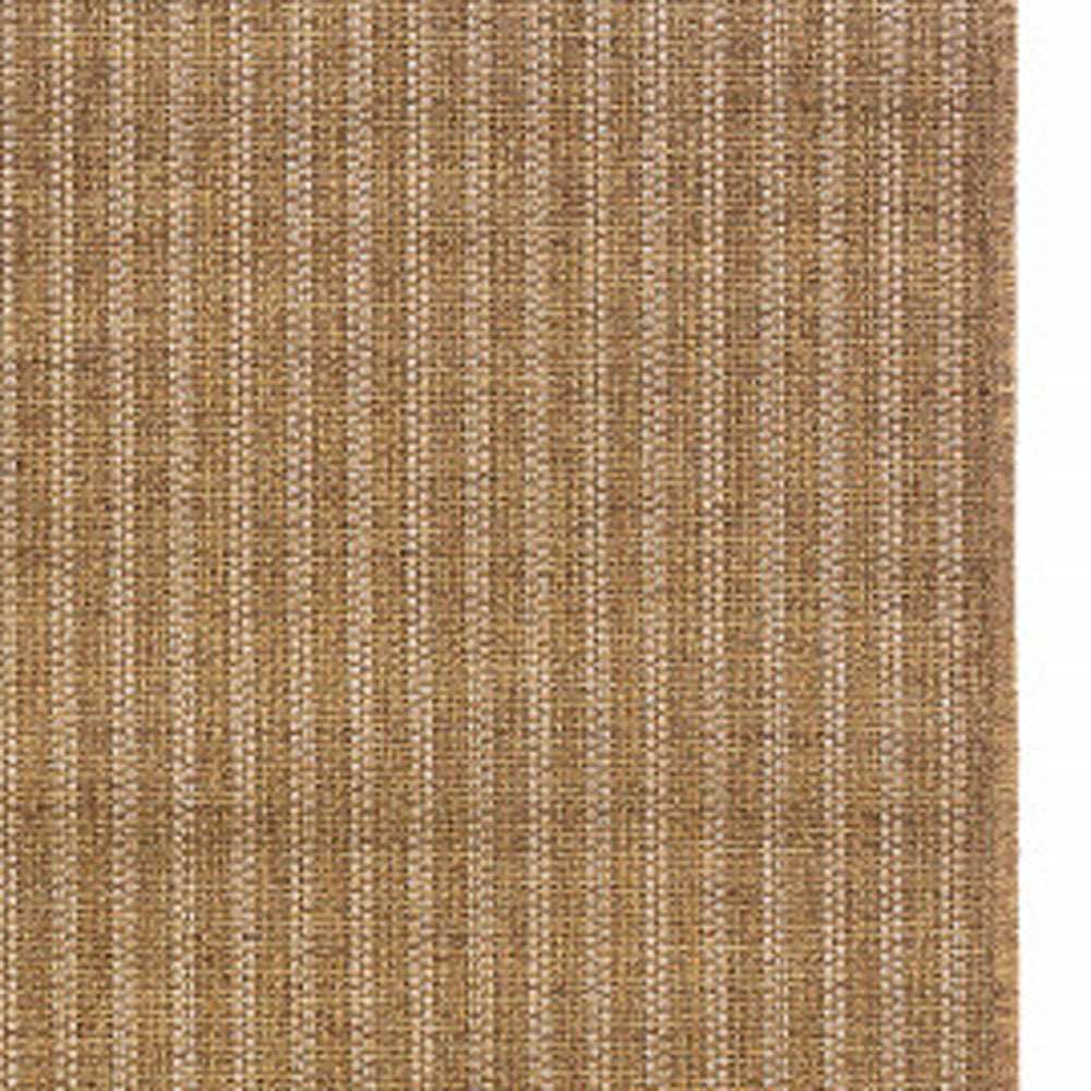 2' X 8' Tan Striped Stain Resistant Indoor Outdoor Area Rug - Homeroots - Flyclothing LLC