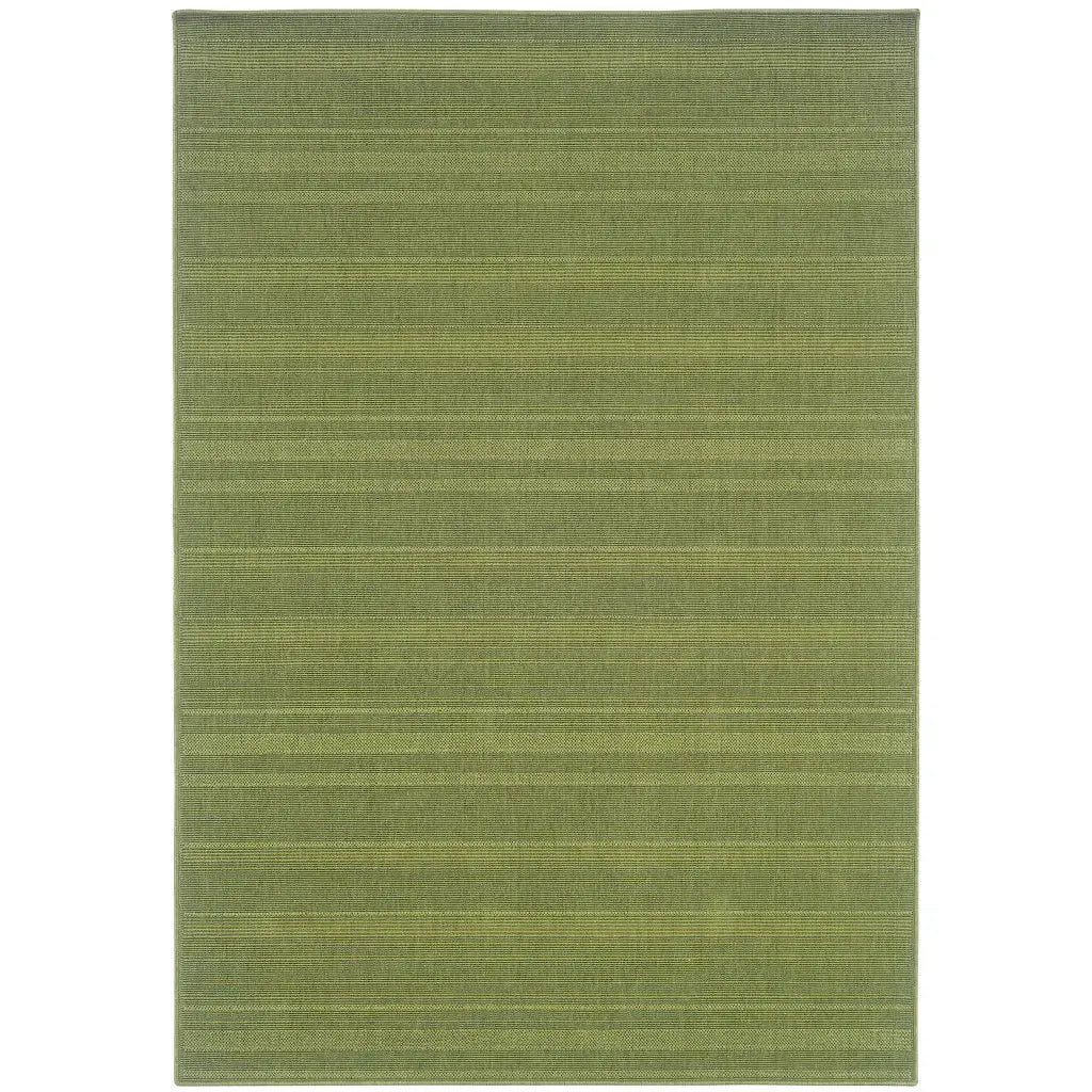 9' X 13' Green Stain Resistant Indoor Outdoor Area Rug - Homeroots - Flyclothing LLC