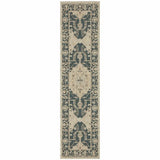 2' X 8' Gray Oriental Stain Resistant Indoor Outdoor Area Rug - Homeroots - Flyclothing LLC
