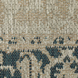 2' X 8' Gray Oriental Stain Resistant Indoor Outdoor Area Rug - Homeroots