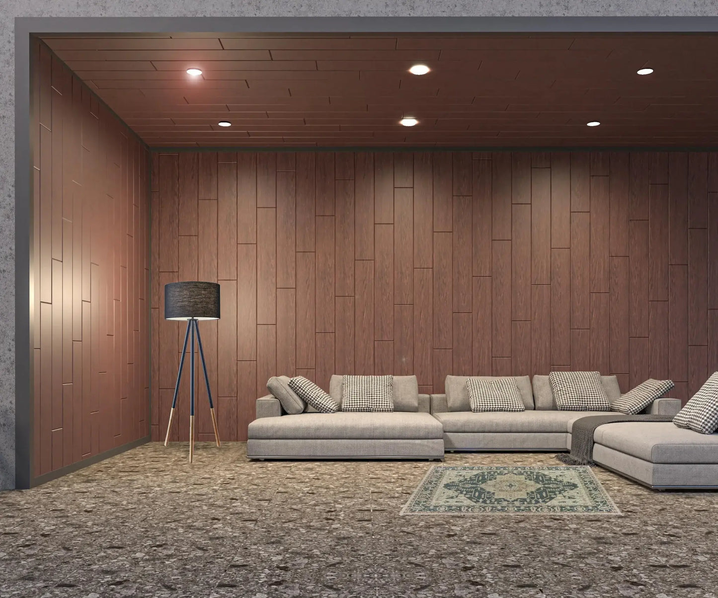 3' X 5' Gray Oriental Stain Resistant Indoor Outdoor Area Rug - Homeroots - Flyclothing LLC