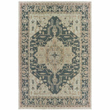 8' X 10' Gray Oriental Stain Resistant Indoor Outdoor Area Rug - Homeroots - Flyclothing LLC