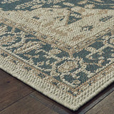 10' X 13' Gray Oriental Stain Resistant Indoor Outdoor Area Rug - Homeroots - Flyclothing LLC