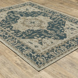 10' X 13' Gray Oriental Stain Resistant Indoor Outdoor Area Rug - Homeroots - Flyclothing LLC