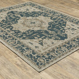 10' X 13' Gray Oriental Stain Resistant Indoor Outdoor Area Rug - Homeroots - Flyclothing LLC