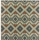 5' X 7' Gray Geometric Stain Resistant Indoor Outdoor Area Rug - Homeroots - Flyclothing LLC