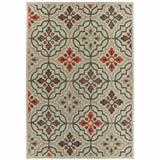 7' X 9' Gray Geometric Stain Resistant Indoor Outdoor Area Rug - Homeroots - Flyclothing LLC