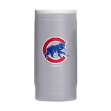 Chicago Cubs Stone 12oz Walking Bear Powdercoat SlimCan Coolie - Logo Brands - Flyclothing LLC