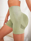 High Waist Active Shorts - Trendsi - Flyclothing LLC