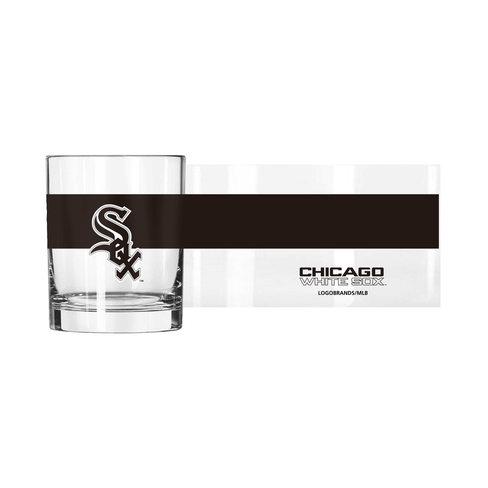 Chicago White Sox 14oz Colorblock Rocks Glass - Logo Brands - Flyclothing LLC
